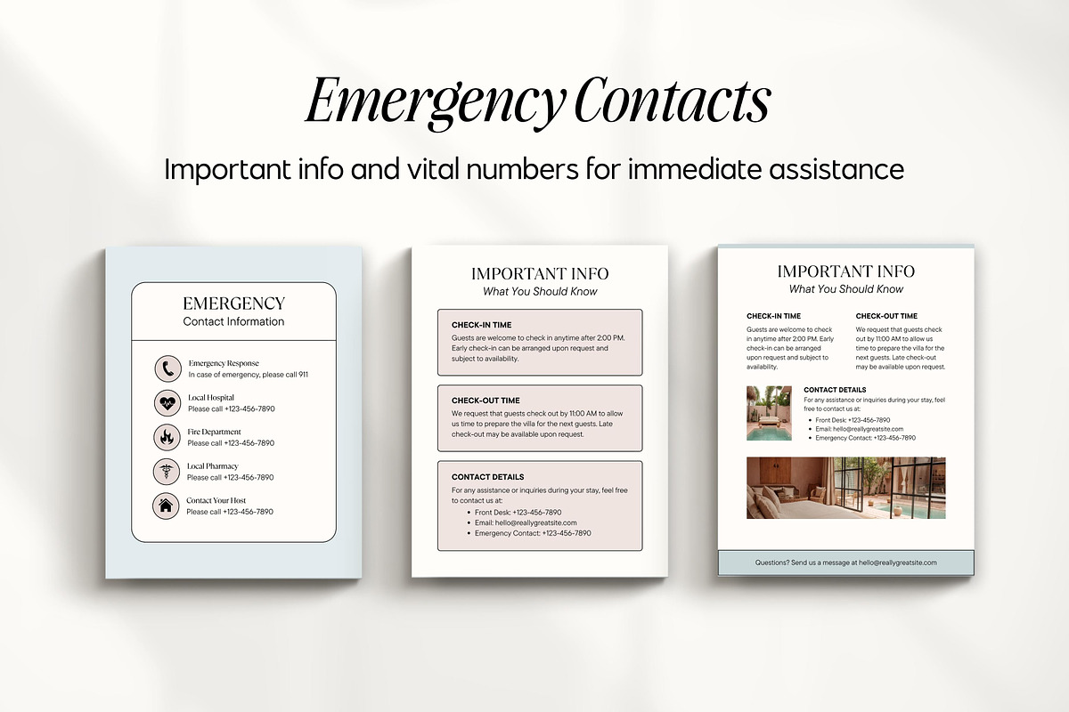 Airbnb Welcome Book Canva Templates, a Magazine Template by Fallon Gerst (Photo 16 of 23)