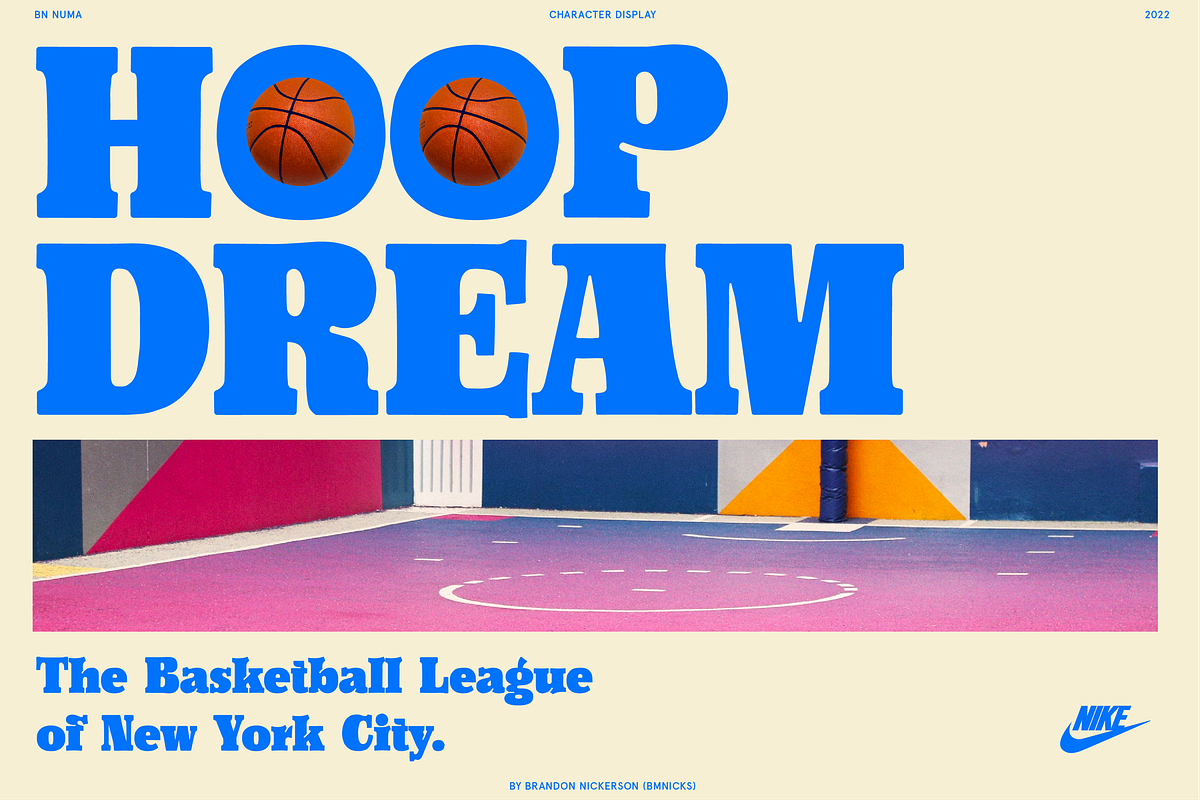 Numa - A Playful Display Typeface, a Font by Bnick (Photo 5 of 11)
