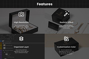 Jewelry or Gift box mockup set, a Packaging Mockup by Assyat (Thumbnail 2 of 8)
