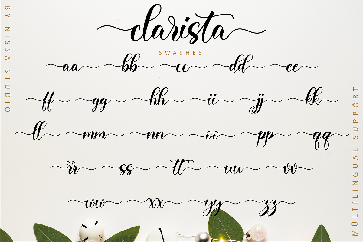 Clarista Script, a Script Font by Nissa Studio (Photo 12 of 12)