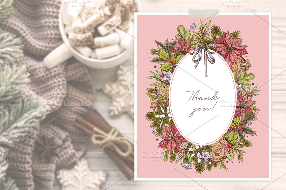 Vintage Christmas, a Decorative Illustration by Ekaterina Mikheeva (Photo 10 of 10)