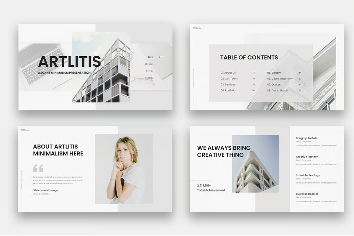 Artlitis - Minimalism Powerpoint, a Presentation Template by Fit-tee (Photo 2 of 6)