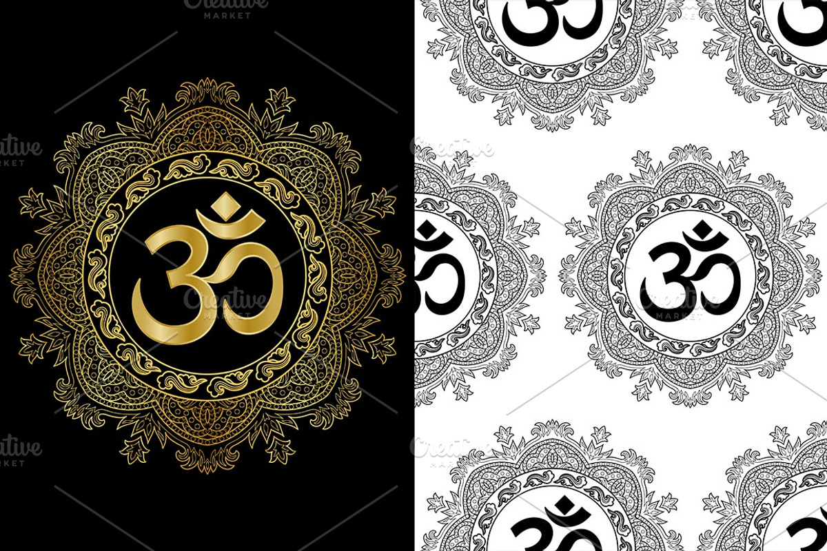 Om Pattern, an Object Graphic by Elena Lux