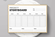 Storyboard Template, a Stationery Template by MightyDesign (Thumbnail 3 of 6)