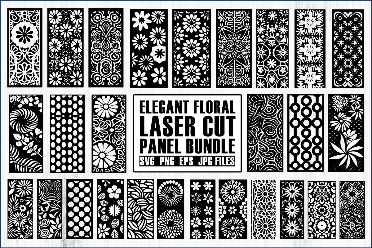 Elegant Floral Laser Cut Panel Bund, a Graphic by jahid234 (Photo 1 of 8)