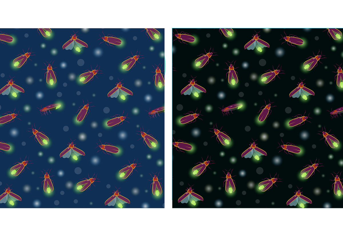 Fireflies vector illustrations, a Decorative Illustration by Robusta (Photo 2 of 6)