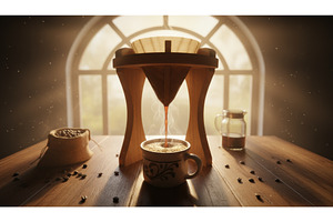 Close up of steaming coffee dripping, a Food & Drink Photo by Igor Tichonow