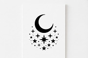 50 Crescent Moon with Stars, an Empty State Illustration by Amazin_art (Thumbnail 35 of 47)