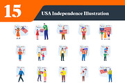 USA Independence Day Illustrations, a Person Illustration by EllaMaiyaali (Thumbnail 2 of 3)