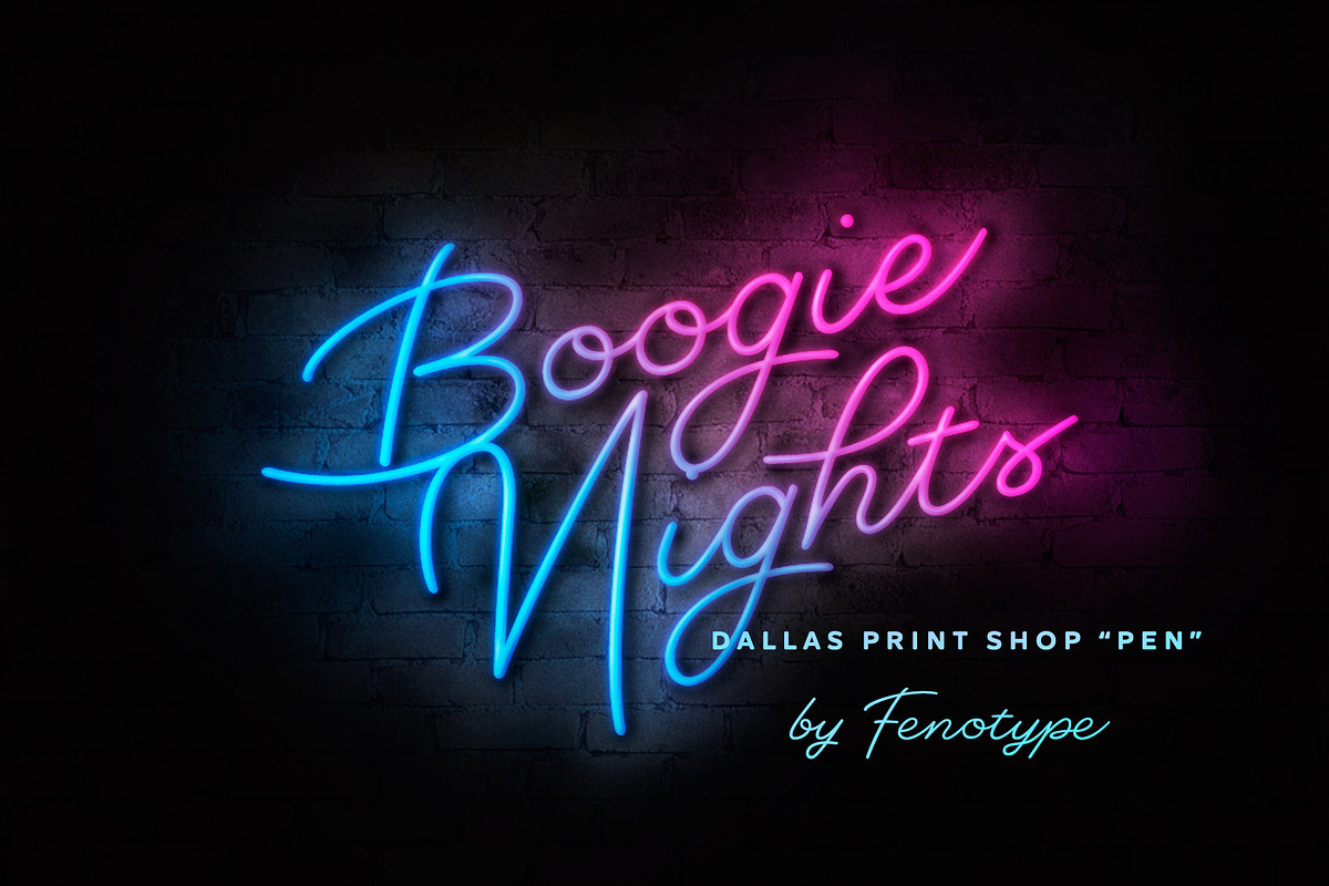 Dallas Print Shop Font Bundle preview 2