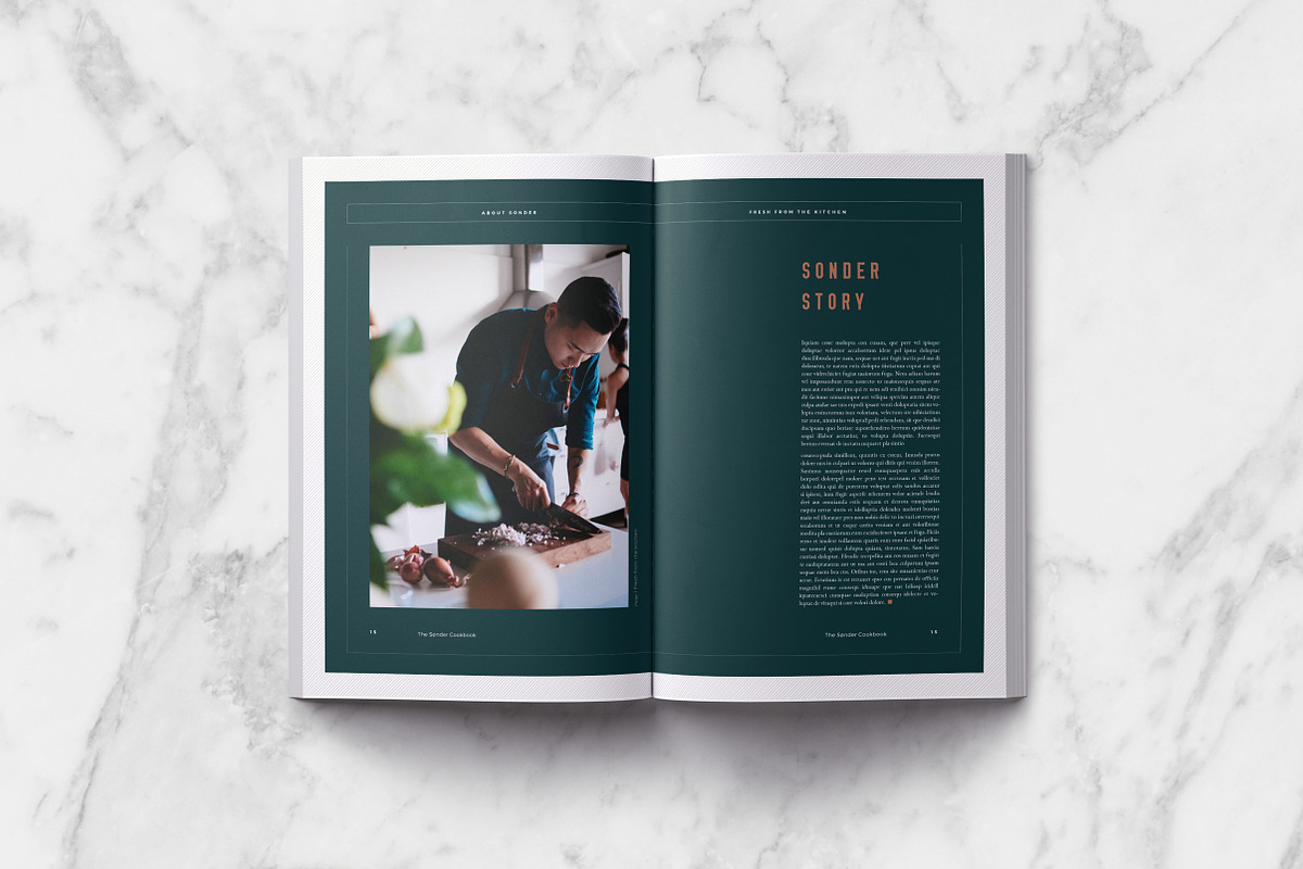 Sønder Cookbook/Recipe Book, a Brochure Template by Studio Standard (Photo 2 of 10)