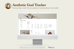 Aesthetic Goal Tracker Notion