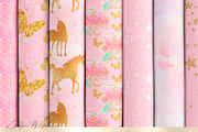 Unicorn patterns in Pink, a Pattern Graphic by Libby Wishes (Thumbnail 9 of 10)