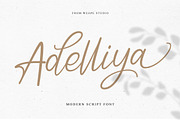 Adelliya Script, a Script Font by Weape Studio (Thumbnail 1 of 10)
