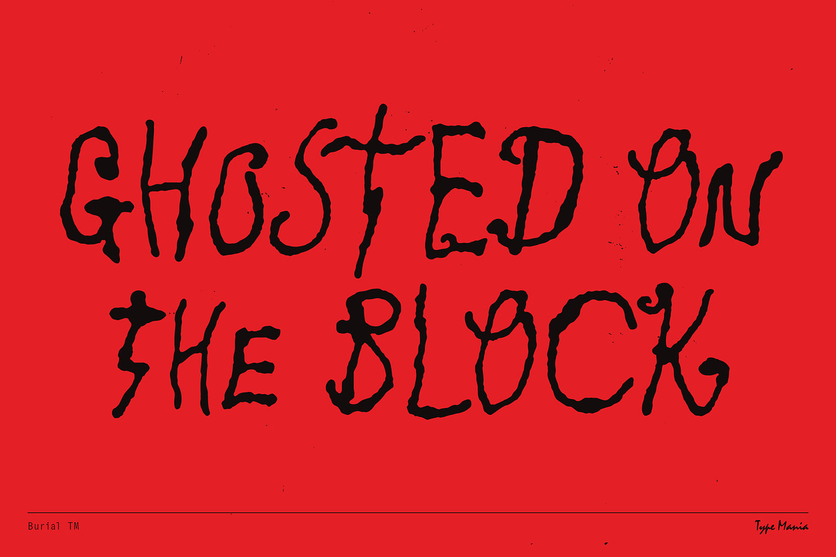 Burial TM – Doom & Gloom, a Handwritten Font by Type Mania (Photo 6 of 10)