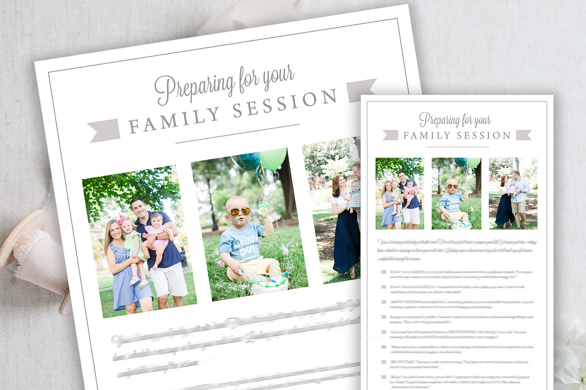 Family Session Prep Guide Template, a Marketing Template by ashley.maton