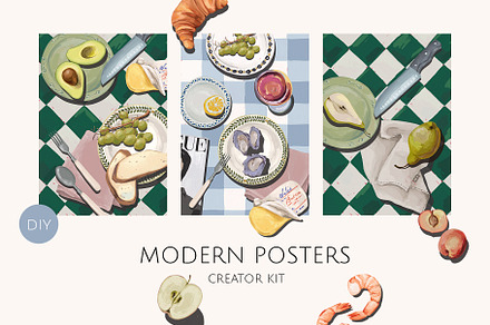 MODERN POSTERS creator kit, a Decorative Illustration by Yuliia Lashevska