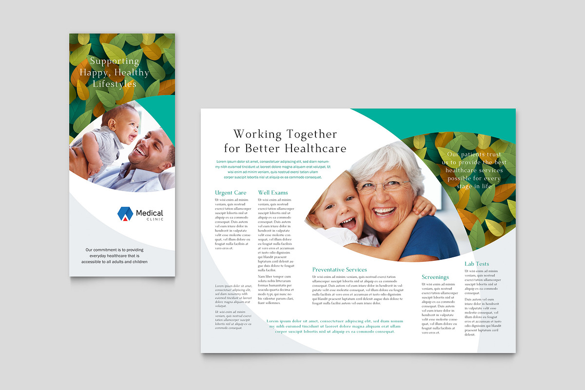 Medical Trifold Brochure Template, a Brochure Template by StockLayouts (Photo 4 of 4)