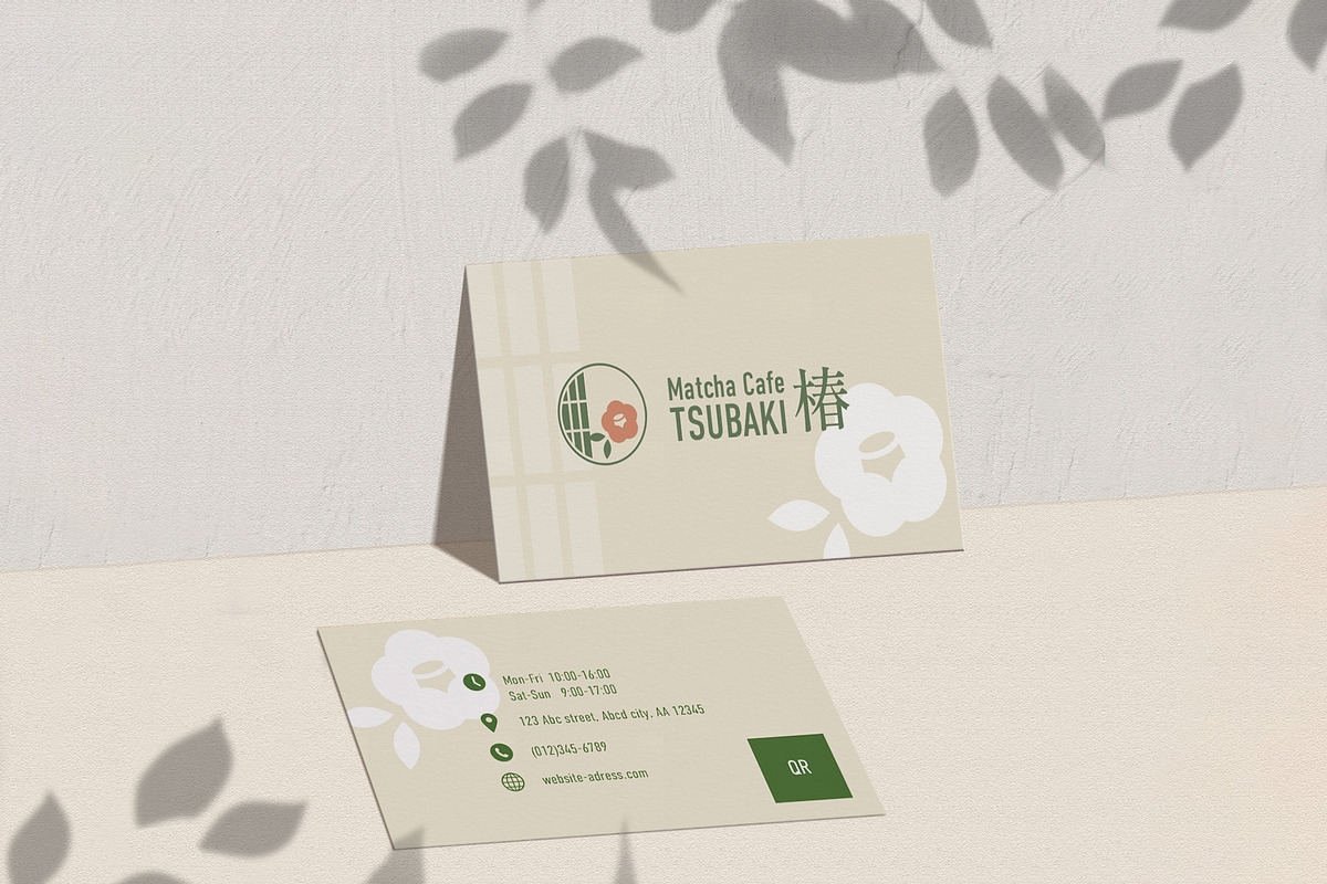 Modern Matcha Cafe Logo & Shop Card, a Branding & Logo Template by Keiko Design (Photo 3 of 6)