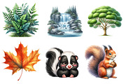 Cute Woodland Animal Clipart, an Illustration by CreationArt (Thumbnail 4 of 5)