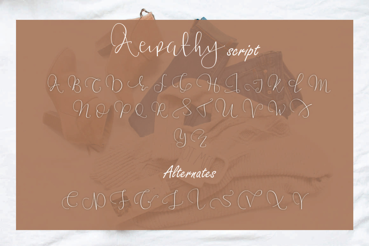 Aeipathy, a Script Font by Dira Studio (Photo 22 of 24)