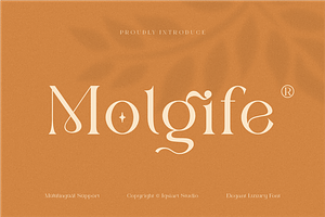 Molgife - Fashion Brand Font, a Serif Font by Iqsiart Studio