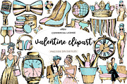 valentine clipart, an Illustration by CreationArt (Thumbnail 1 of 7)