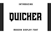 Quicker - Bold and Modern Font, a Sans Serif Font by Mightyfire (Thumbnail 1 of 3)