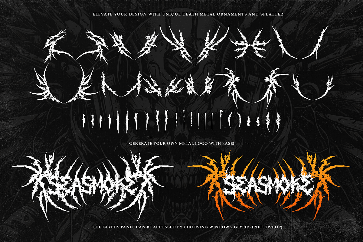 Balerion | The Ultimate Death Metal, a Blackletter Font by Ardana Creative (Photo 3 of 9)