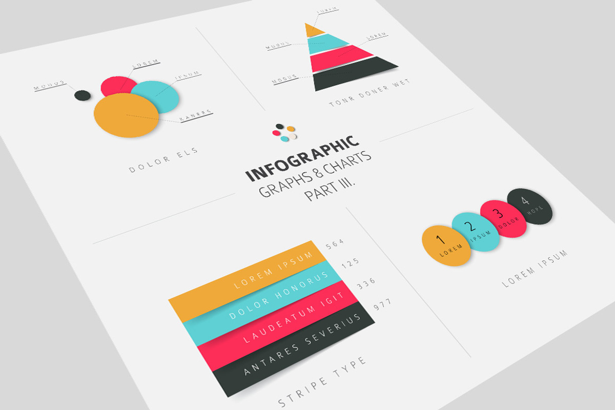 Infographics Graphs & Charts Bundle, an Object Graphic by Orson