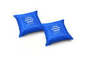 Square Pillow Cushion Mockup, a Household Mockup by DesignRushMarket (Thumbnail 2 of 11)