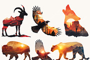 Desert Animals Landscape Clipart, an Animal Illustration by Design Scotch (Thumbnail 6 of 8)