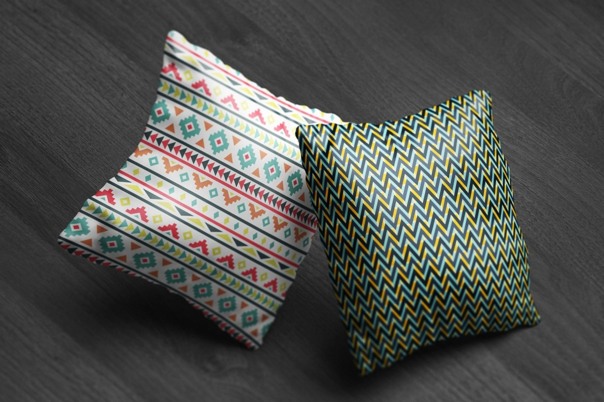 Square Pillow Mock-Up, an Apparel Mockup by MassDream (Photo 4 of 11)