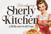 Sherly Kitchen a Delicious Serif, a Serif Font by Blankids Studio (Thumbnail 1 of 11)