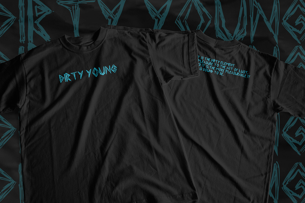 Dirty Young Hand Draw Font, a Handwritten Font by Nickhard (Photo 4 of 6)