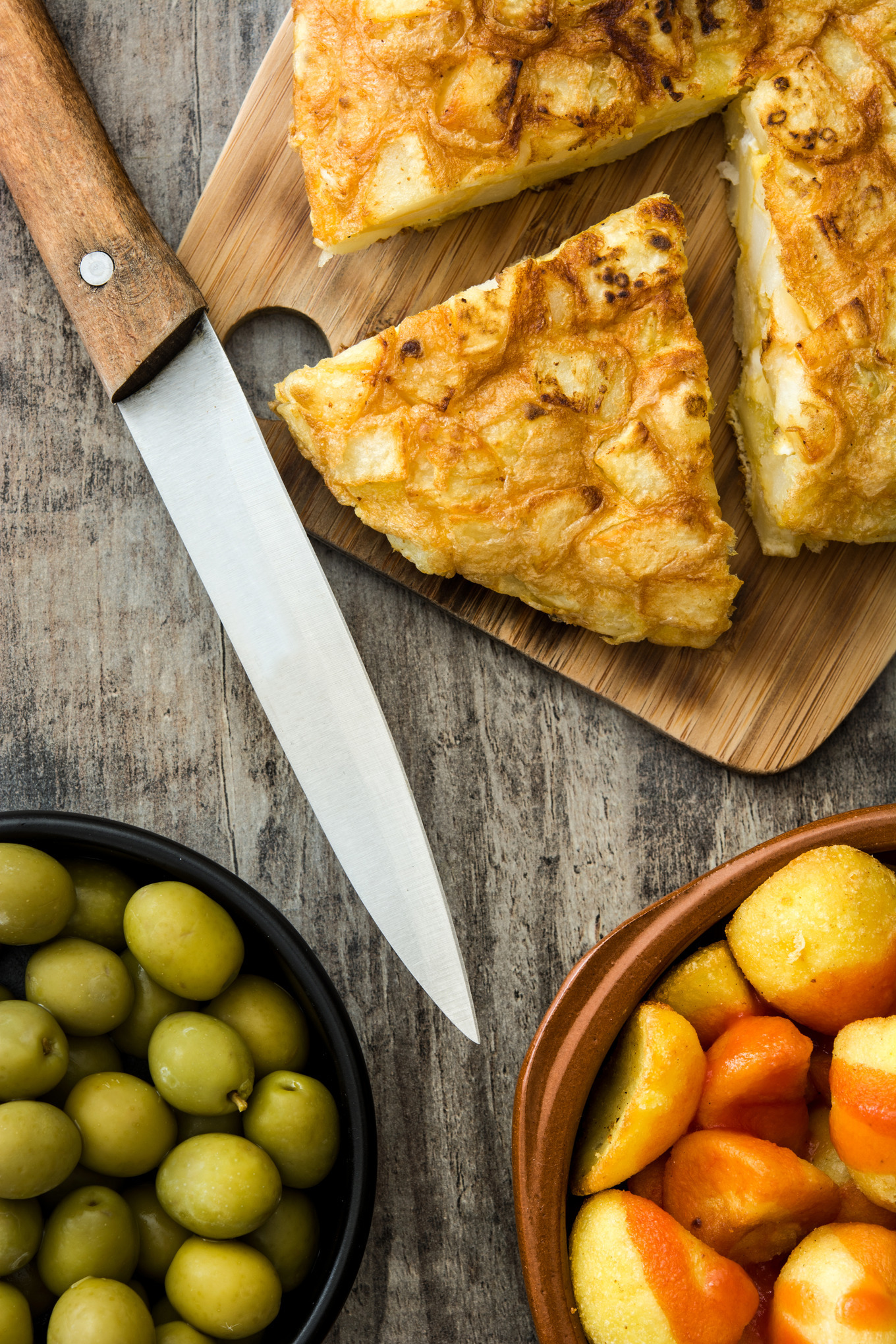 Traditional spanish tapas featuring tapas, spanish, and patatas bravas