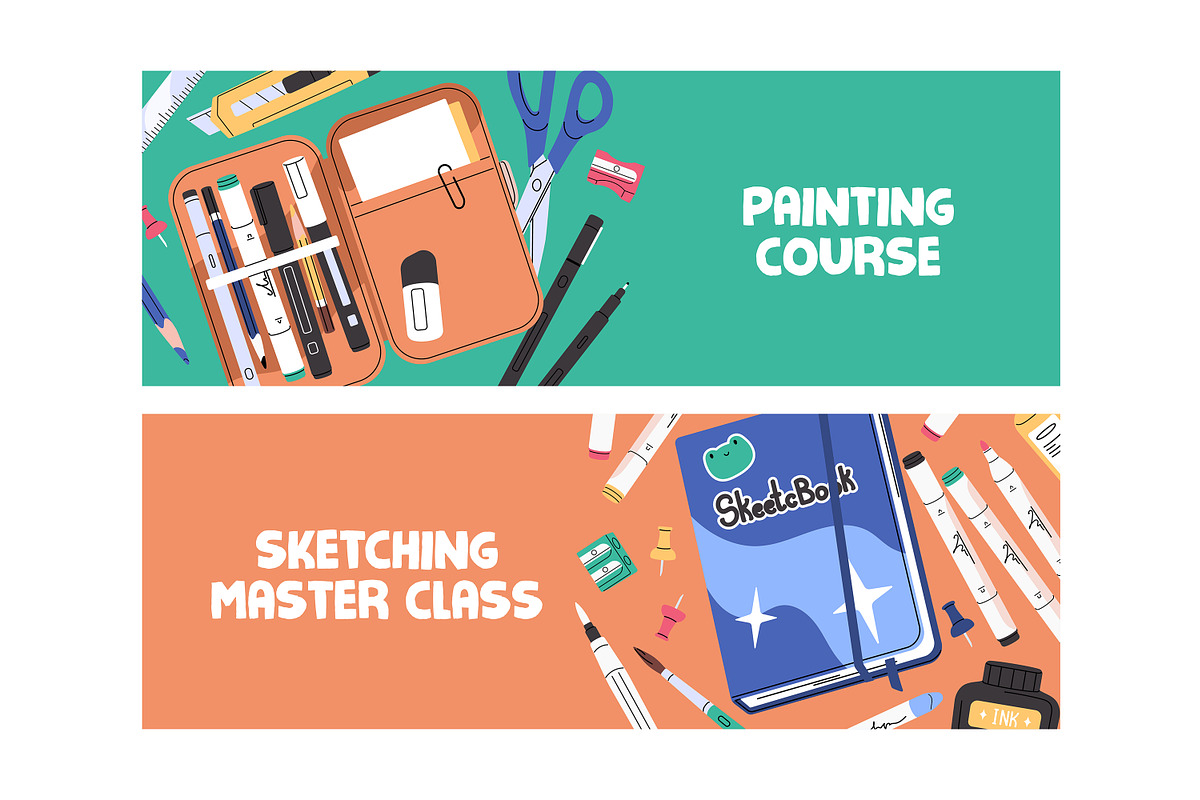 Art tools, stationery set, templates, an Education Illustration by PaperTrident (Photo 6 of 9)