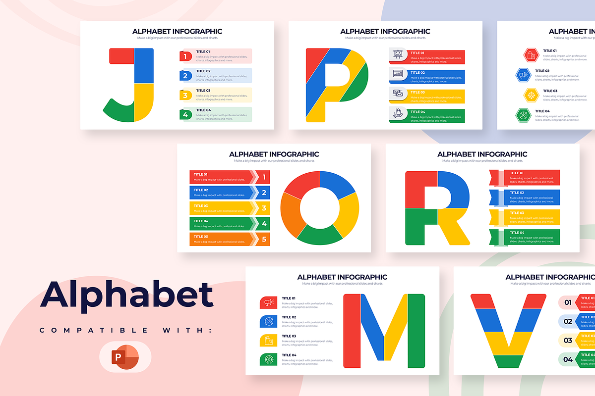 Alphabet Powerpoint Templates, a Presentation Template by Slidesmash (Photo 1 of 4)