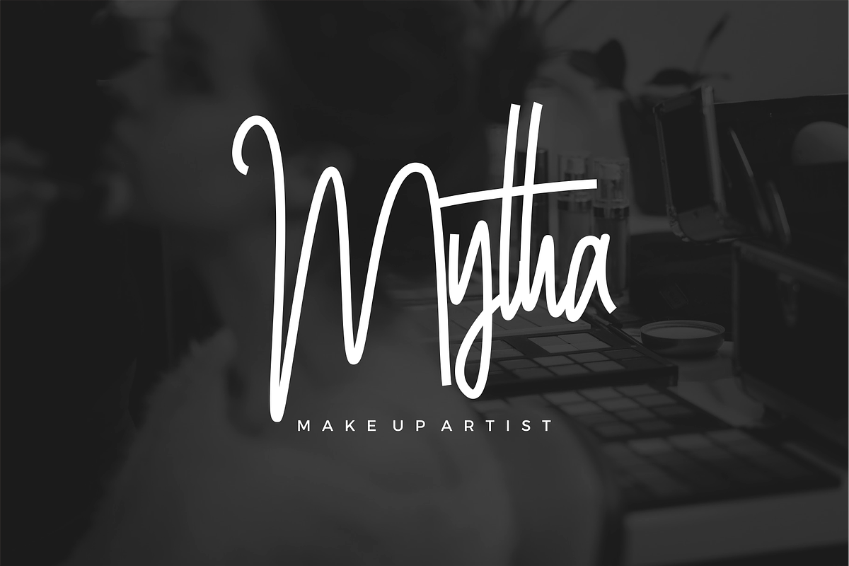 Ashytha Signature Font preview 2