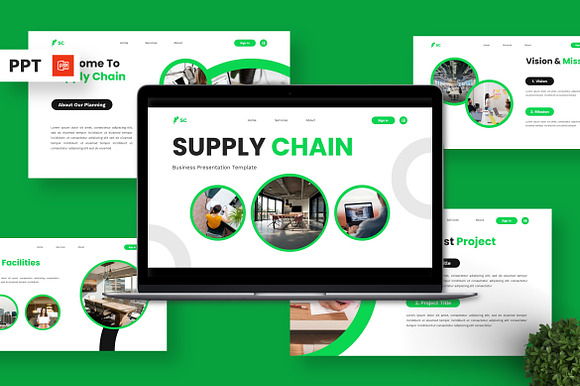 Supply Chain - Business Powerpoint preview 7