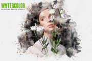 Watercolor Painting Photo Effect, an Action Add-On by S Graphic Studio (Thumbnail 2 of 3)