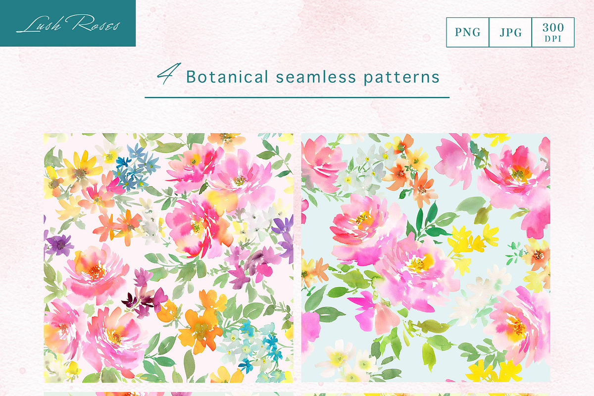 Watercolor pink roses with birds, an Object Graphic by Sawango Designs (Photo 9 of 12)