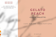 Color Palettes Swatches Peach Gelato, a Palette Add-On by Greek fonts by nantia.co (Thumbnail 1 of 3)