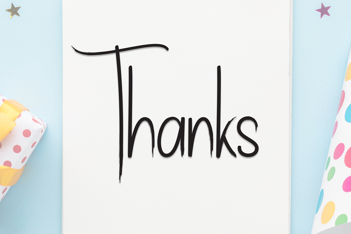 Book Birthday | Script Font, a Handwritten Font by Scratchones (Photo 8 of 8)