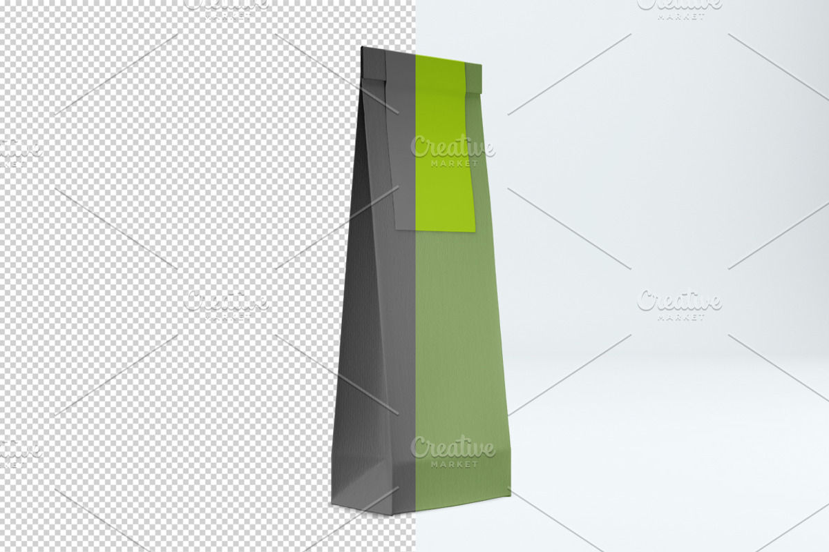 Paper pouch mockup. PSD mockup., a Packaging Mockup by NatalyaZelenova (Photo 4 of 5)