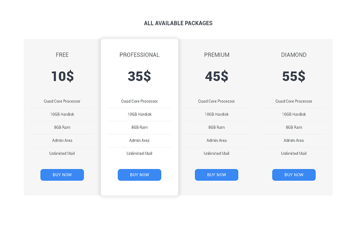 Hosting Responsive One Page Theme, a HTML Template by IceTemplates (Photo 3 of 3)