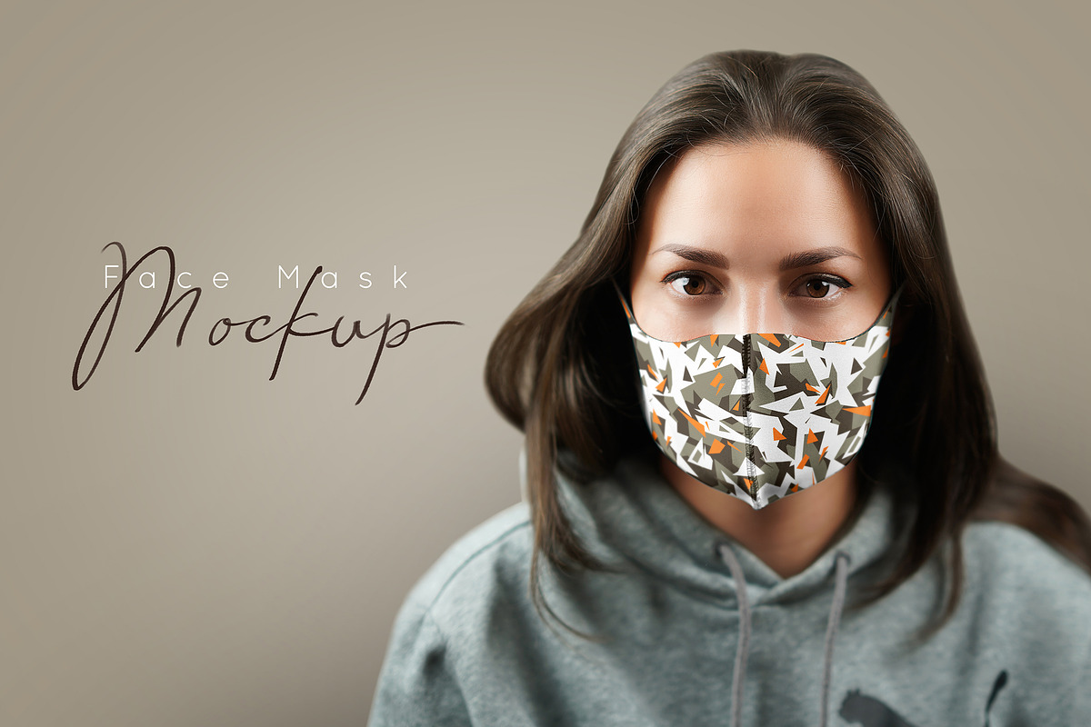 Face Mask Mockup v2, a Household Mockup by 2dsight (Photo 1 of 8)