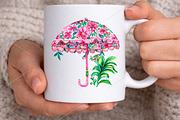 Watercolor Pink Girly Summer Clipart, a Seasonal Illustration by Canvas Craft (Thumbnail 6 of 7)