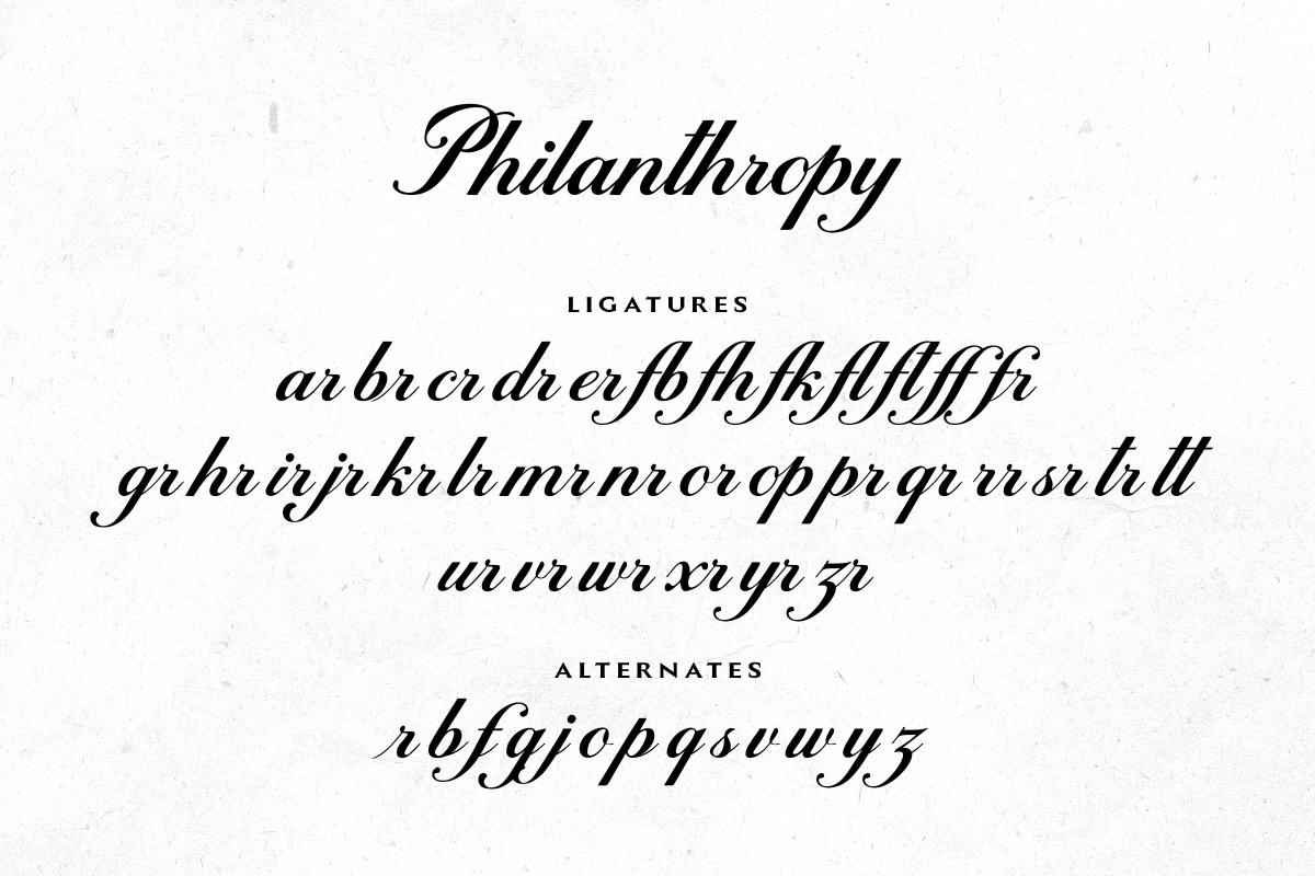 Philanthropy – Elegant Calligraphy, a Script Font by Fikryal Studio (Photo 13 of 14)