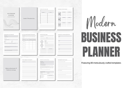 PLR Printable Business Planner Canva